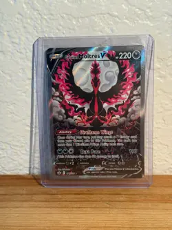 MINT Galarian Moltres V Full Art Ultra Rare 177/198 Holo Chilling Reign Pokemon - Image 1