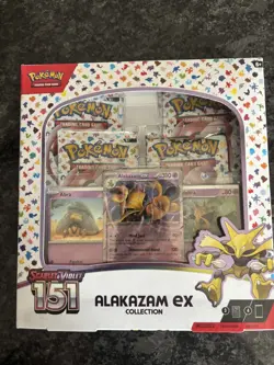Alakazam Ex Collection Box 151 Pokemon 2023 Factory Sealed - Image 2