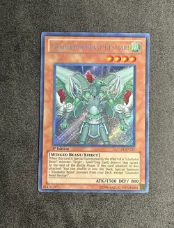 Yugioh 1st Edition Gladiator Beast Bestiari LCGX-EN237 Legendary Collection 2 - Image 1