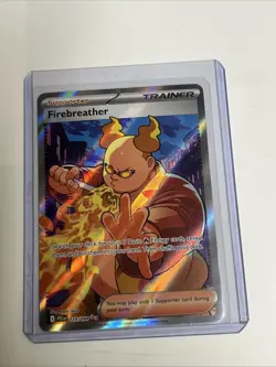 Fire Breather 119/94 Full Art Trainer Holo Me02: Phantasmal Flames Pokemon TCG - Image 1
