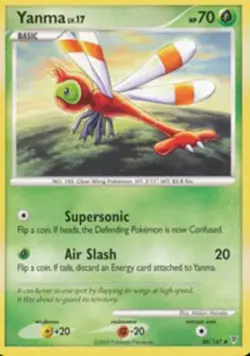 Pokemon - Yanma - 88/147 - Uncommon - Reverse Holo - Supreme Victors - NM - Image 1