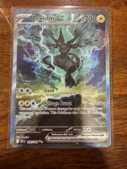 Pokemon TCG Zekrom Ex SIR 166/086 NM - Black Bolt 2025 - - Image 1
