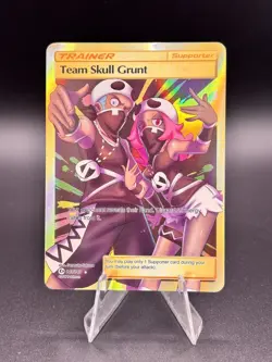 Team Skull Grunt Full Art 149/149 LP Sun & Moon Base Set Holo Pokemon TCG - Image 1
