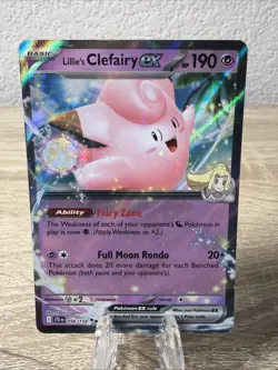 Pokemon TCG Lillie’s Clefairy Ex Journey Together 056/159 - Image 1