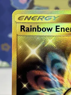 Pokemon TCG Rainbow Energy Gold Holo Sun & Moon 183/168 SR Near Mint Raw - Image 2