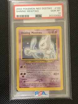 PSA 10 GEM MT 2002 Shining Mewtwo Holo Neo Destiny #109! - Image 1