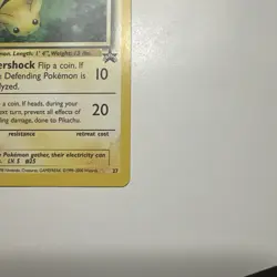 2000 Pokemon Black Star Promo Pikachu #27 MINT - Image 3