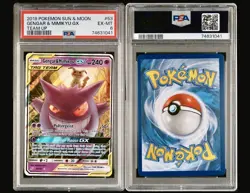POKEMON 2019 GENGAR & MIMIKYU GX 53/181 TAG TEAM TEAM UP PSA 6 - Image 3