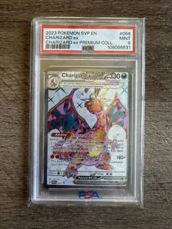 Pokemon TCG Charizard EX 056 Sv Promo Holo Premium CollectionPSA 9 - Image 1
