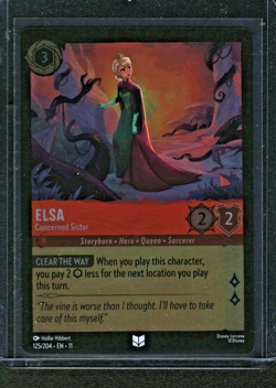 Elsa - Concerned Sister Cold Foil Winterspell 125/204 Disney Lorcana - Image 1