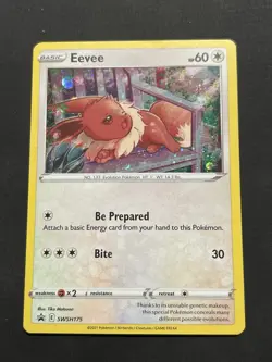 Eevee SWSH175 SWSH: Sword & Shield Promo Cards Holo LP Cosmos - Image 1