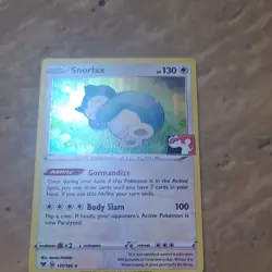 Pokemon Snorlax 131/185 Holo Rare Prize Pack Series 1 Cards 130 HP - Image 1