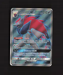 Zoroark GX SM84 Sun & Moon Full Art Black Star Promo Holo Pokemon Card LP+ - Image 1