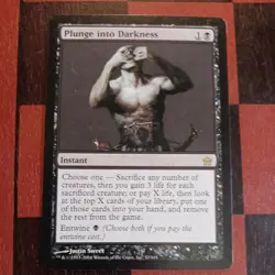 Mtg Plunge Into Darkness VLP Mirrodin Magic Instant Card - Image 1