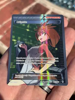 Pokemon TCG Brigette Holo Full Art Ultra Rare Card Breakthrough 161/162 - Image 2