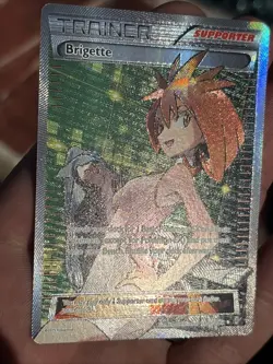 Pokemon TCG Brigette Holo Full Art Ultra Rare Card Breakthrough 161/162 - Image 3