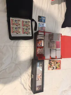 One Piece TCG Cards Bulk Lot R SR+ 120+SR’s (Bulk container and binder included) - Image 1