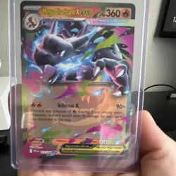 Pokemon Mega Charizard X EX Full Art Holo Card 013/094 - Image 1