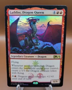 FOIL PROMO Lathliss, Dragon Queen x1 MTG Magic Light Play LP English - Image 1