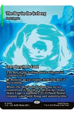 1x MTG The Boy in the Iceberg - Dark Depths (Borderless) Avatar Rare! NM - Image 1