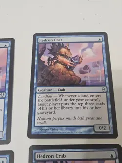 4x Hedron Crab Zendikar Regular LP Creature Magic the Gathering Zendikar - Image 3