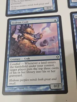 4x Hedron Crab Zendikar Regular LP Creature Magic the Gathering Zendikar - Image 4
