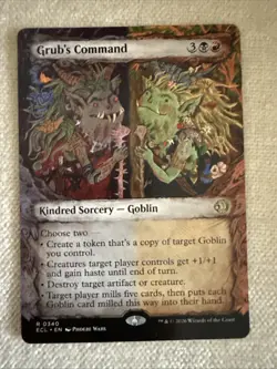 Grub's Command Extended Art MTG R0340 Lorwyn Eclipsed Magic - Image 1