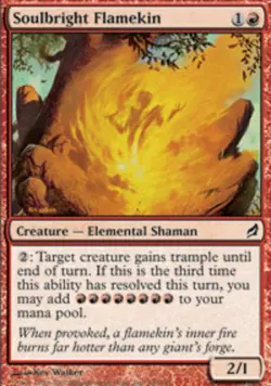 [1x] Soulbright Flamekin - Foil Slight Play, English Lorwyn MTG Magic - Image 1