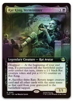 Rat King, Verminister (Extended Art) #266 (Foil) (NM) TMT Magic MTG - Image 1