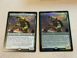 2 x mtg Michelangelo Weirdness to 11, one is foil, TMNT, unplayed - Image 1