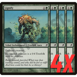 MTG Lignify (Lorwyn) 228/301 (NEAR MINT) (4X) - Image 1