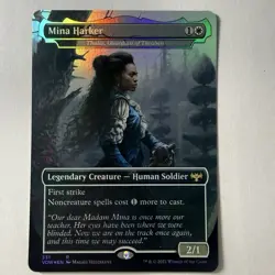 Magic The Gathering Mtg Foil Mina Harker / Thalia Crimson Vow Borderless Rare - Image 1