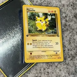 1st Edition Pikachu 60/64 Crisp MINTY | WOTC Vintage Pokemon TCG Card | MegaRare - Image 2