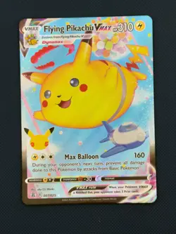 Flying Pikachu VMAX 007/025 Holo Rare VMAX Celebrations Pokemon Near Mint - Image 1