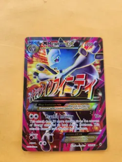 Pokemon TCG M Mewtwo EX Full Art Holo Ultra Rare Card 160/162 Breakthrough NM LP - Image 1