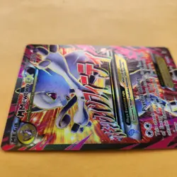 Pokemon TCG M Mewtwo EX Full Art Holo Ultra Rare Card 160/162 Breakthrough NM LP - Image 4