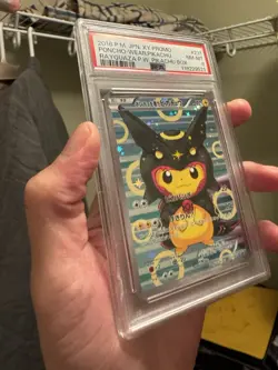 Pokemon Poncho-Wearing Pikachu Rayquaza Japanese Full Art Promo 231/XY-P PSA 8 - Image 4