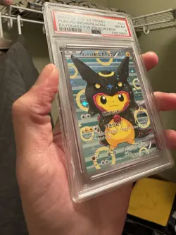 Pokemon Poncho-Wearing Pikachu Rayquaza Japanese Full Art Promo 231/XY-P PSA 8 - Image 5