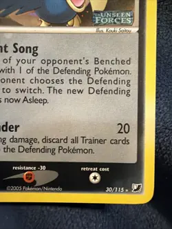 2005 Murkrow Unseen Forces Reverse Holo Card 30/115 Vintage Pokemon TCG VLP - Image 4