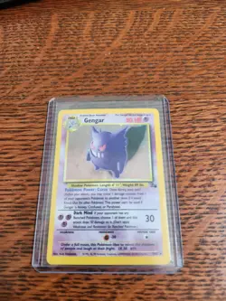 Pokemon TCG Gengar Fossil 5/62 Holo 1999-2000 Wizards Base Set Copyright Holo... - Image 1