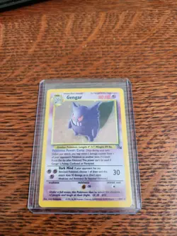 Pokemon TCG Gengar Fossil 5/62 Holo 1999-2000 Wizards Base Set Copyright Holo... - Image 2