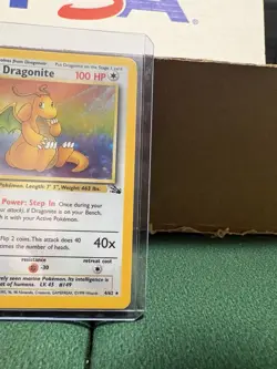 Pokemon TCG: Dragonite Fossil Holo Unlimited Rare Card #4/62 1999 WOTC, LP - Image 4