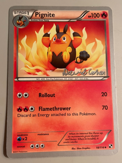 Pignite 18/114 Black & White 2011 Pokemon World Championships Regular - Image 1