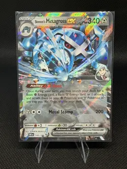 Pokemon TCG - Steven's Metagross ex 145/182 - Destined Rivals - Double Rare - NM - Image 1