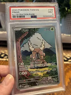 Pokemon 2024 Pinsir IR 168/167 Graded PSA 9 - Image 1