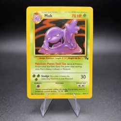 Pokemon Muk 28/62 Fossil Regular - LP - Image 1