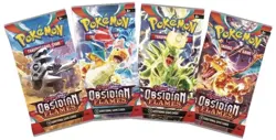 Pokemon TCG Obsidian Flames Booster Pack - 4 NEW Factory Sealed Random Art - Image 1