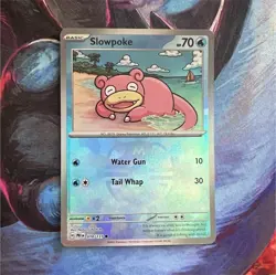 Pokemon Slowpoke 018/131 Sv: Prismatic Evolutions Holo Master Ball Pattern - Image 1