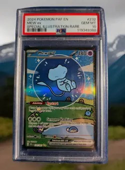 2024 Pokemon Paldean Fates Mew ex #232/091 PSA 10 - Image 3