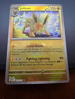 #029/131 Jolteon Poke Ball Rare Holo Pokemon TCG Prismatic Evolutions English NM - Image 1